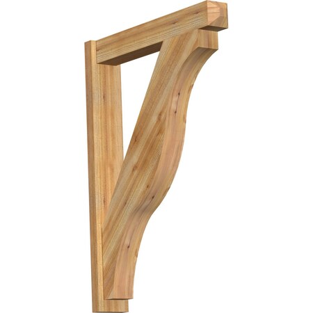 Ekena Millwork Funston Craftsman Rough Sawn Outlooker, Western Red Cedar, 6"W x 34"D x 46"H OUT06X34X46FST04RWR